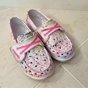 Colorful Kids Water Shoes with Pink Accents